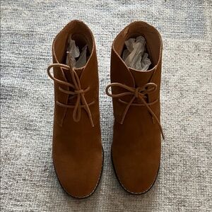J. Jill Women's Tan Suede Ankle Boots